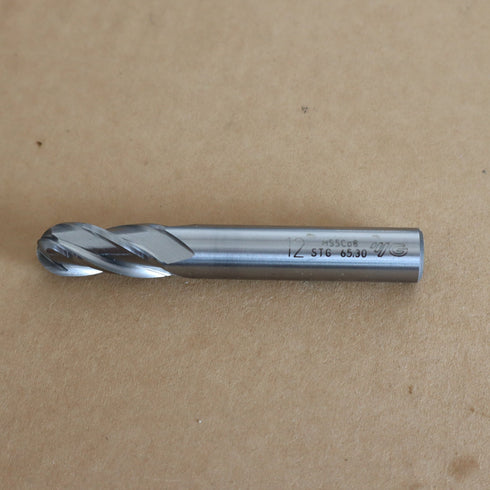 Radius End Mills DIN844 4F Short Φ12 HSSCo8, YG